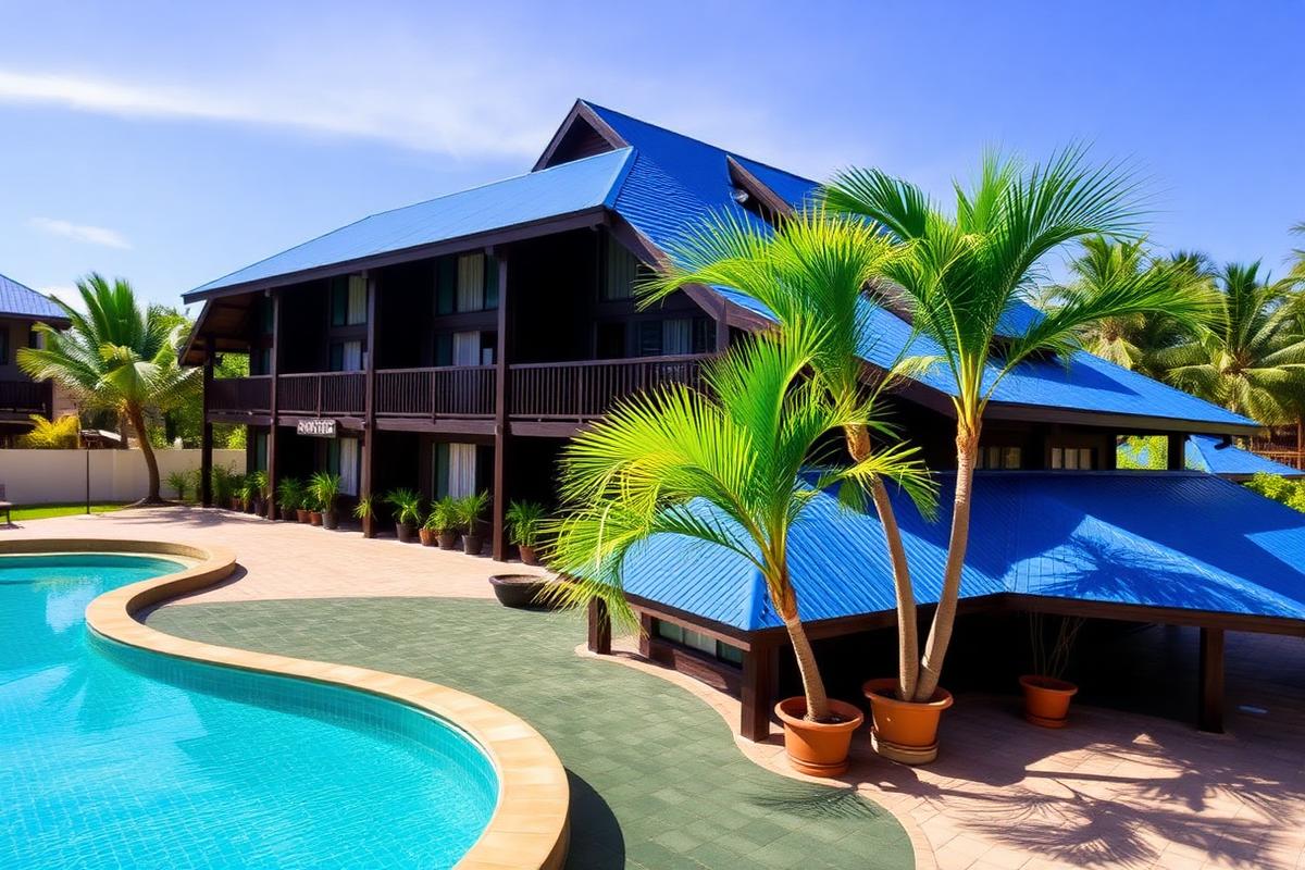 Pool & lodge wing